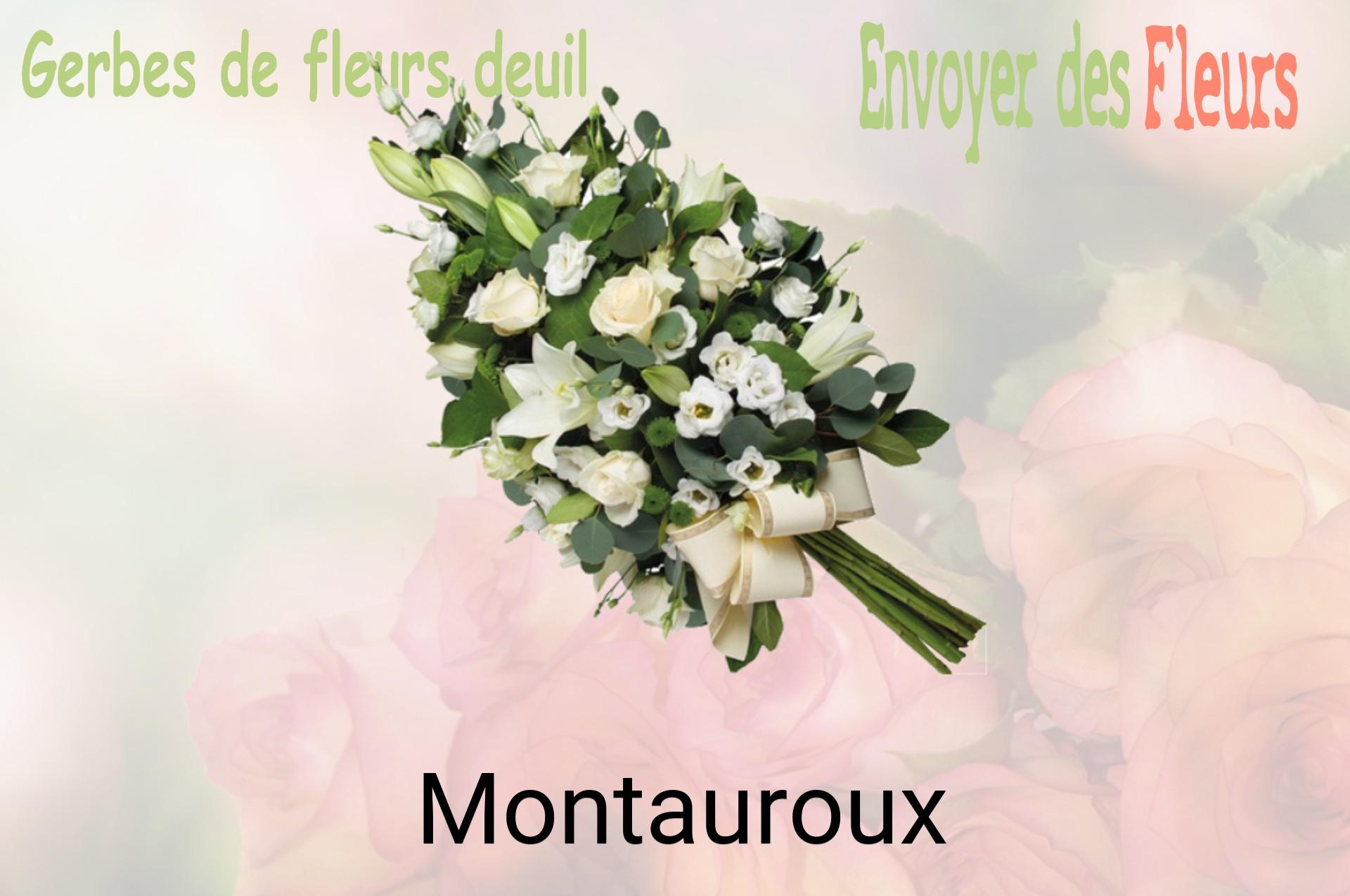 Gerbe de fleurs de deuil livrée à Montauroux